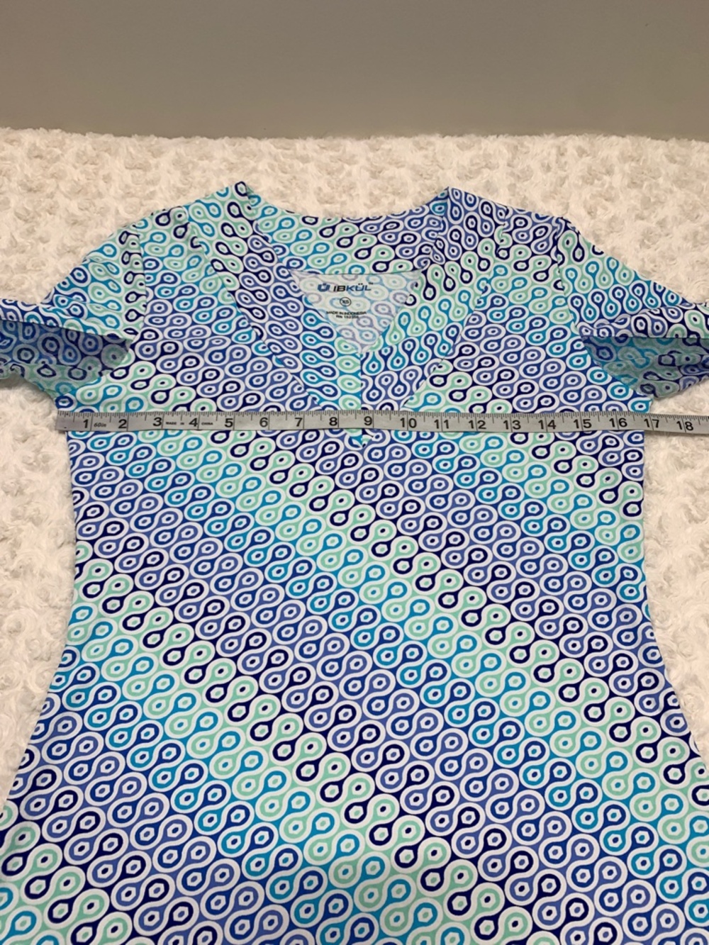 IBKUL Long Sleeve UPF Sun Protection Geometric Print Dress Sz XS - Picture 7 of 10